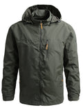 Men Windbreaker Military Field Jackets Outerwear Mens Winter Autumn Waterproof Flight Pilot Coat Hoodie Men Hunting Army Clothes