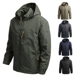 Men Windbreaker Military Field Jackets Outerwear Mens Winter Autumn Waterproof Flight Pilot Coat Hoodie Men Hunting Army Clothes